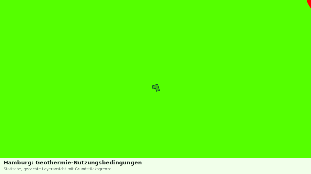 Statische Kartenansicht: Hamburg: Geothermie-Nutzungsbedingungen