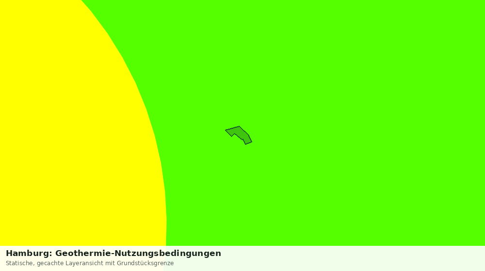 Statische Kartenansicht: Hamburg: Geothermie-Nutzungsbedingungen