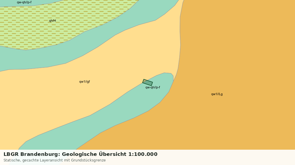 Statische Kartenansicht: LBGR Brandenburg: Geologische Übersicht 1:100.000