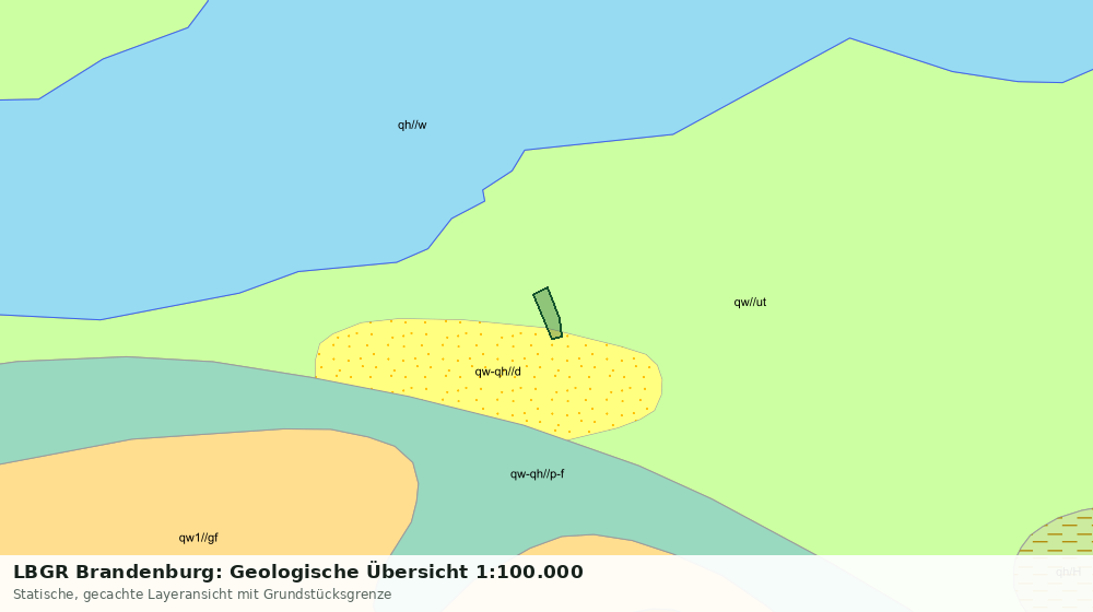 Statische Kartenansicht: LBGR Brandenburg: Geologische Übersicht 1:100.000