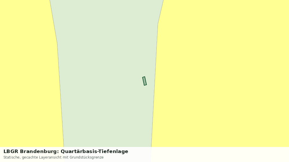 Statische Kartenansicht: LBGR Brandenburg: Quartärbasis-Tiefenlage
