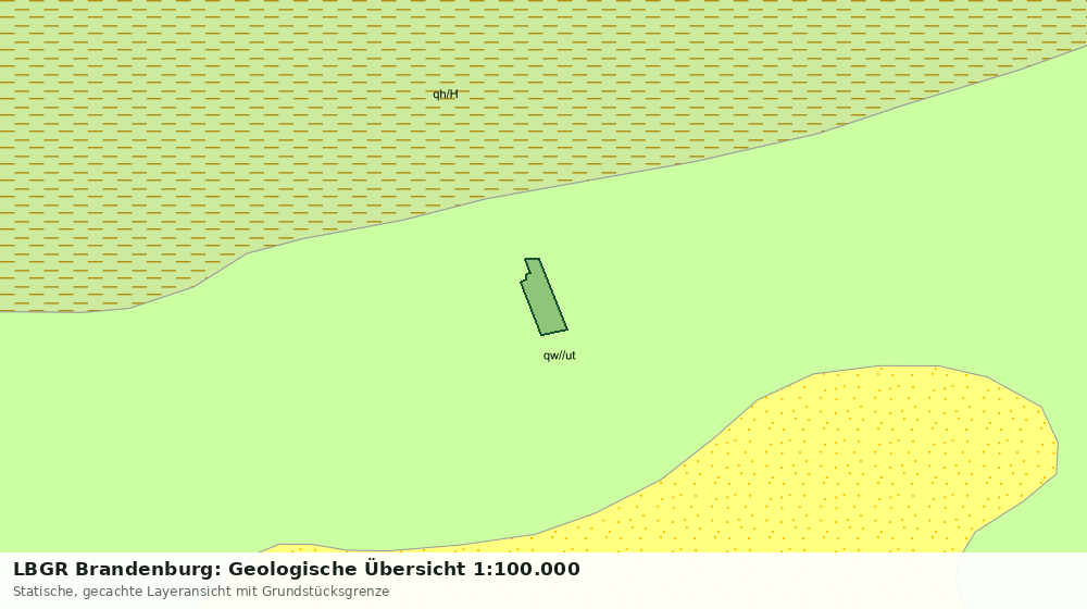 Statische Kartenansicht: LBGR Brandenburg: Geologische Übersicht 1:100.000