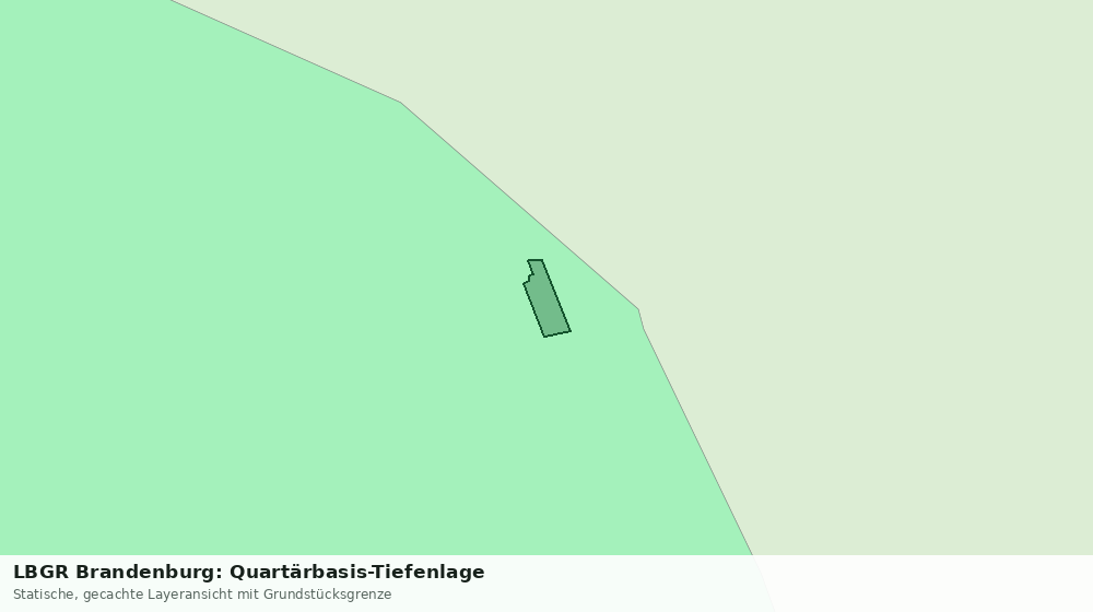 Statische Kartenansicht: LBGR Brandenburg: Quartärbasis-Tiefenlage