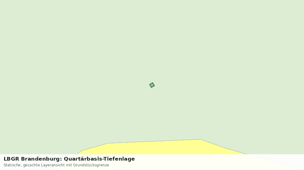 Statische Kartenansicht: LBGR Brandenburg: Quartärbasis-Tiefenlage