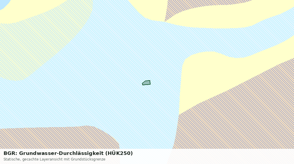 Statische Kartenansicht: BGR: Grundwasser-Durchlässigkeit (HÜK250)