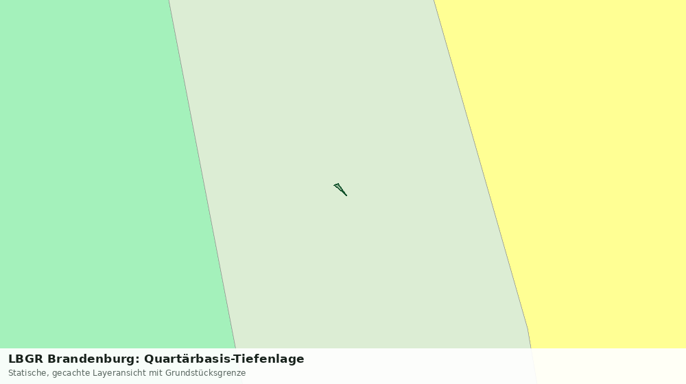 Statische Kartenansicht: LBGR Brandenburg: Quartärbasis-Tiefenlage