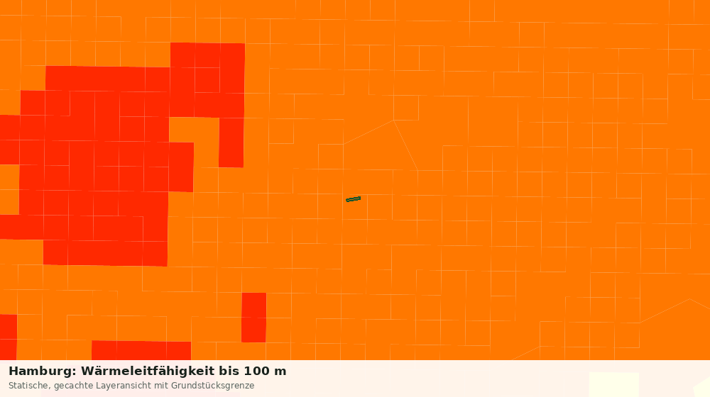 Statische Kartenansicht: Hamburg: Wärmeleitfähigkeit bis 100 m