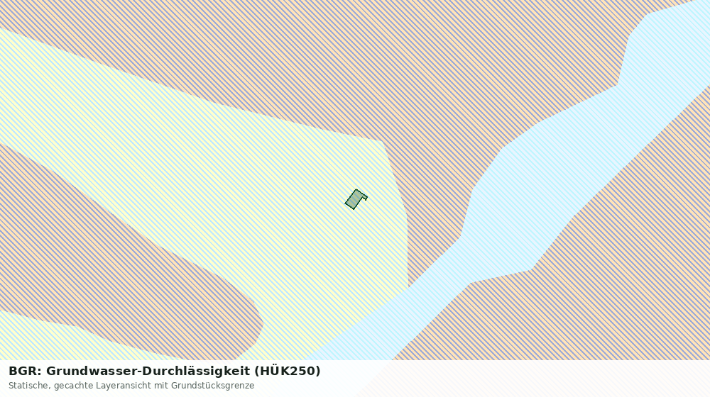 Statische Kartenansicht: BGR: Grundwasser-Durchlässigkeit (HÜK250)