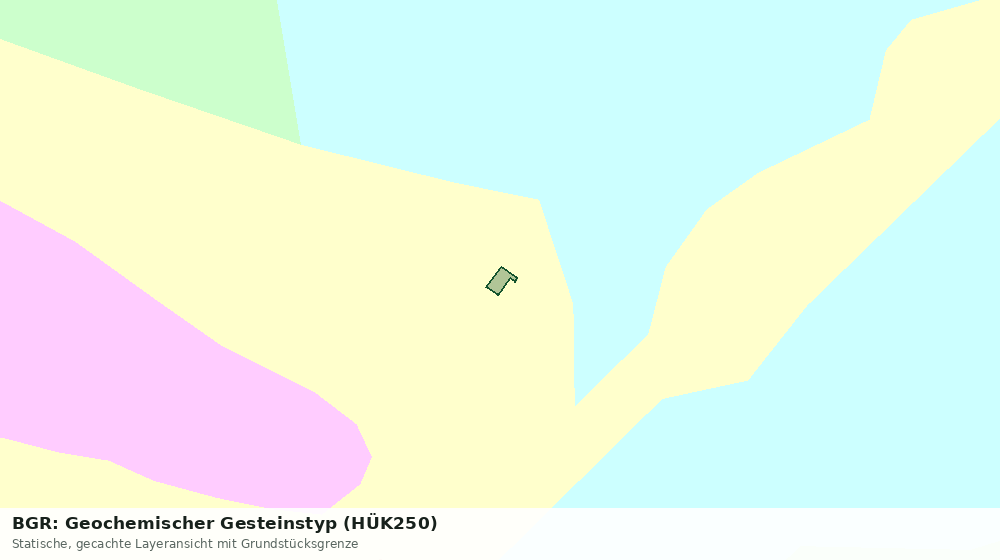 Statische Kartenansicht: BGR: Geochemischer Gesteinstyp (HÜK250)