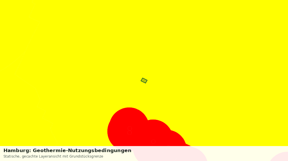 Statische Kartenansicht: Hamburg: Geothermie-Nutzungsbedingungen