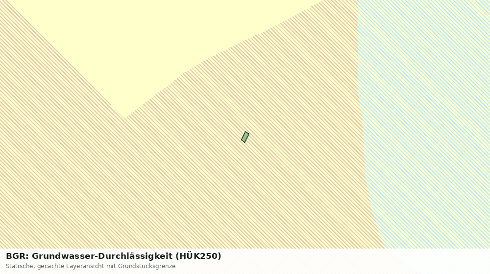 Statische Kartenansicht: BGR: Grundwasser-Durchlässigkeit (HÜK250)
