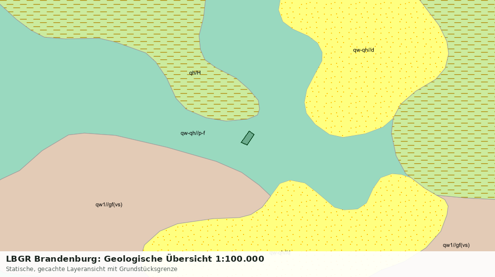 Statische Kartenansicht: LBGR Brandenburg: Geologische Übersicht 1:100.000