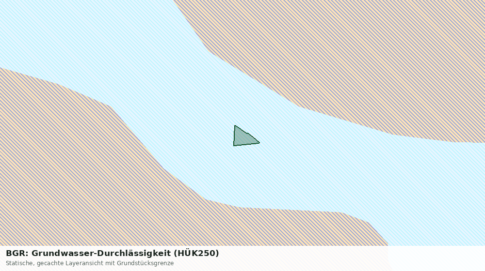 Statische Kartenansicht: BGR: Grundwasser-Durchlässigkeit (HÜK250)