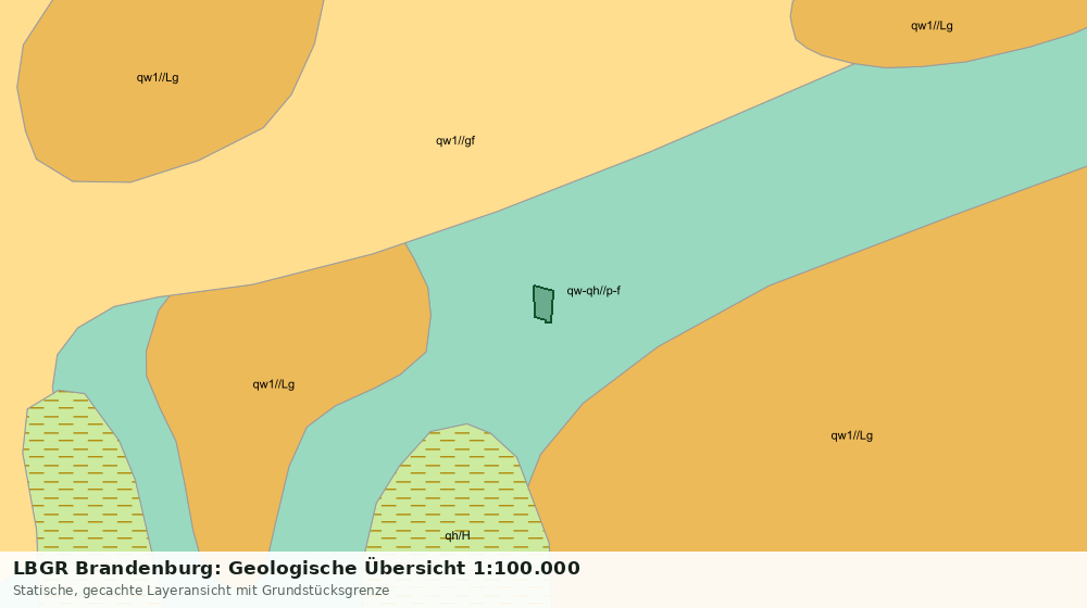 Statische Kartenansicht: LBGR Brandenburg: Geologische Übersicht 1:100.000