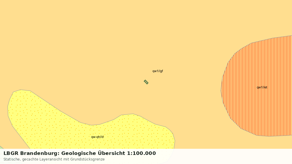 Statische Kartenansicht: LBGR Brandenburg: Geologische Übersicht 1:100.000