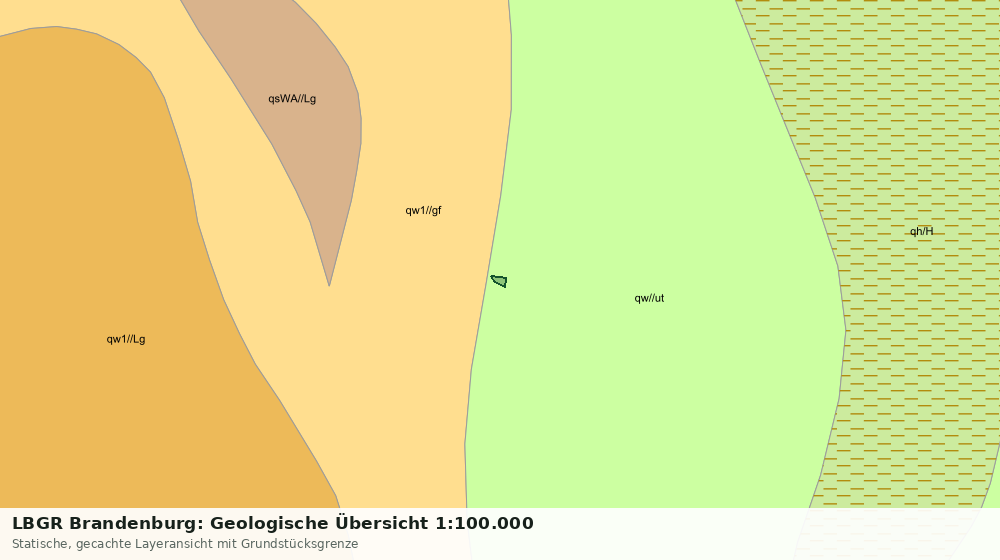 Statische Kartenansicht: LBGR Brandenburg: Geologische Übersicht 1:100.000