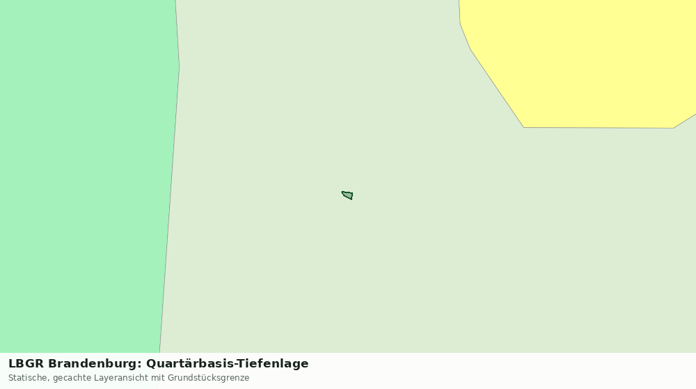 Statische Kartenansicht: LBGR Brandenburg: Quartärbasis-Tiefenlage