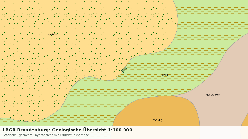 Statische Kartenansicht: LBGR Brandenburg: Geologische Übersicht 1:100.000