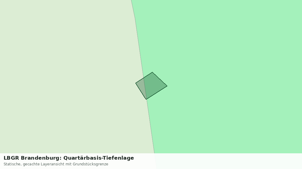 Statische Kartenansicht: LBGR Brandenburg: Quartärbasis-Tiefenlage
