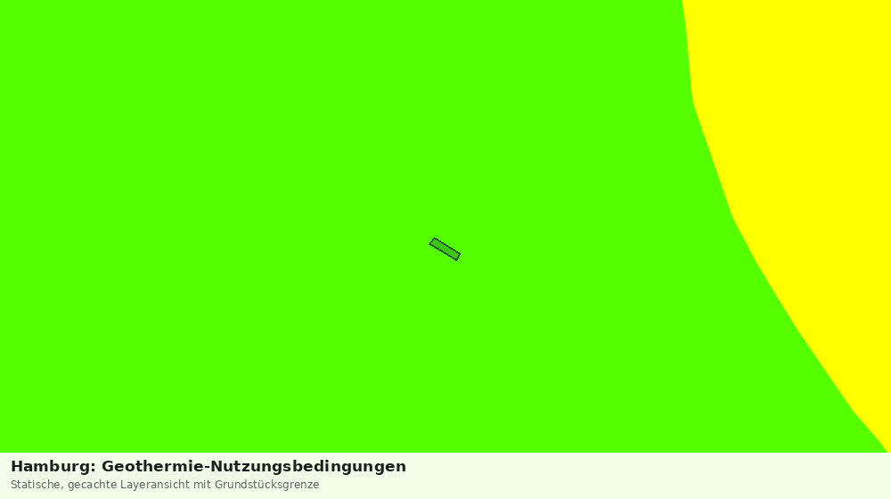 Statische Kartenansicht: Hamburg: Geothermie-Nutzungsbedingungen