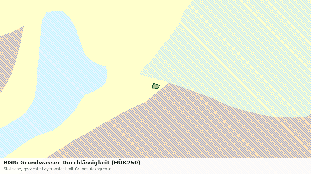 Statische Kartenansicht: BGR: Grundwasser-Durchlässigkeit (HÜK250)