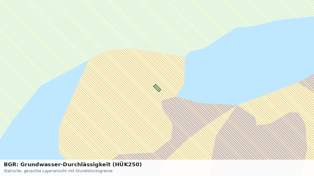 Statische Kartenansicht: BGR: Grundwasser-Durchlässigkeit (HÜK250)