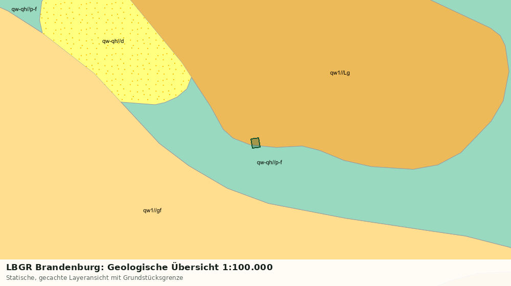 Statische Kartenansicht: LBGR Brandenburg: Geologische Übersicht 1:100.000