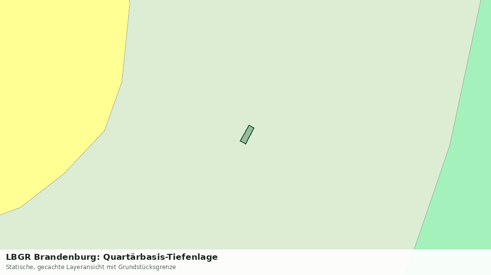 Statische Kartenansicht: LBGR Brandenburg: Quartärbasis-Tiefenlage