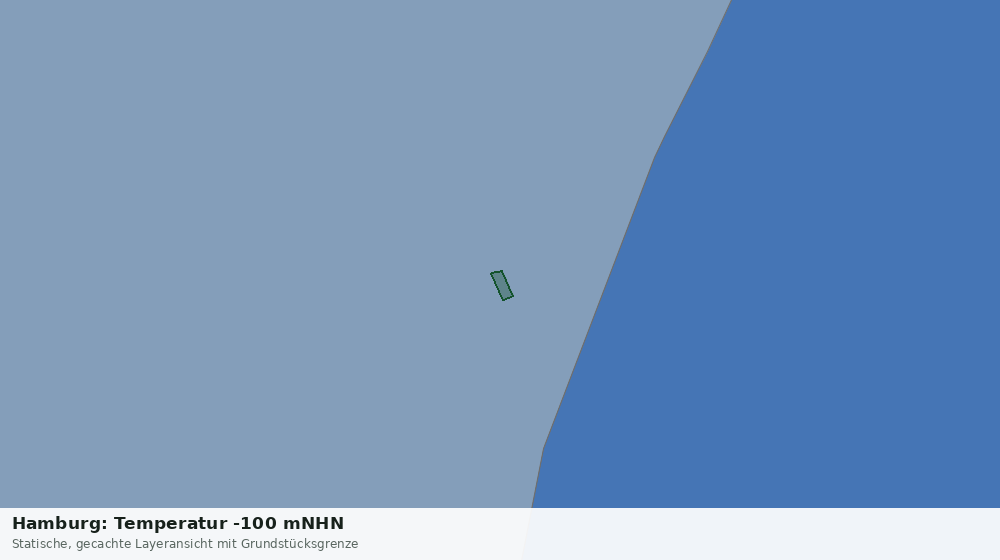Statische Kartenansicht: Hamburg: Temperatur -100 mNHN