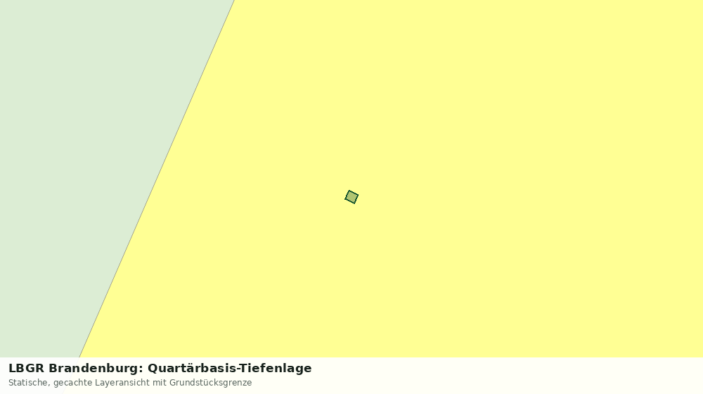 Statische Kartenansicht: LBGR Brandenburg: Quartärbasis-Tiefenlage
