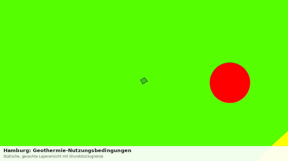Statische Kartenansicht: Hamburg: Geothermie-Nutzungsbedingungen