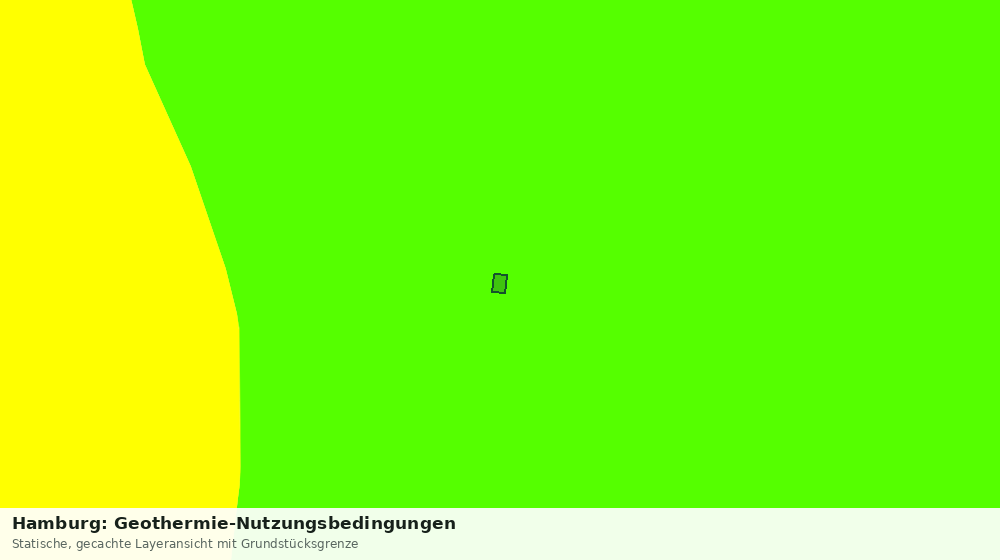 Statische Kartenansicht: Hamburg: Geothermie-Nutzungsbedingungen