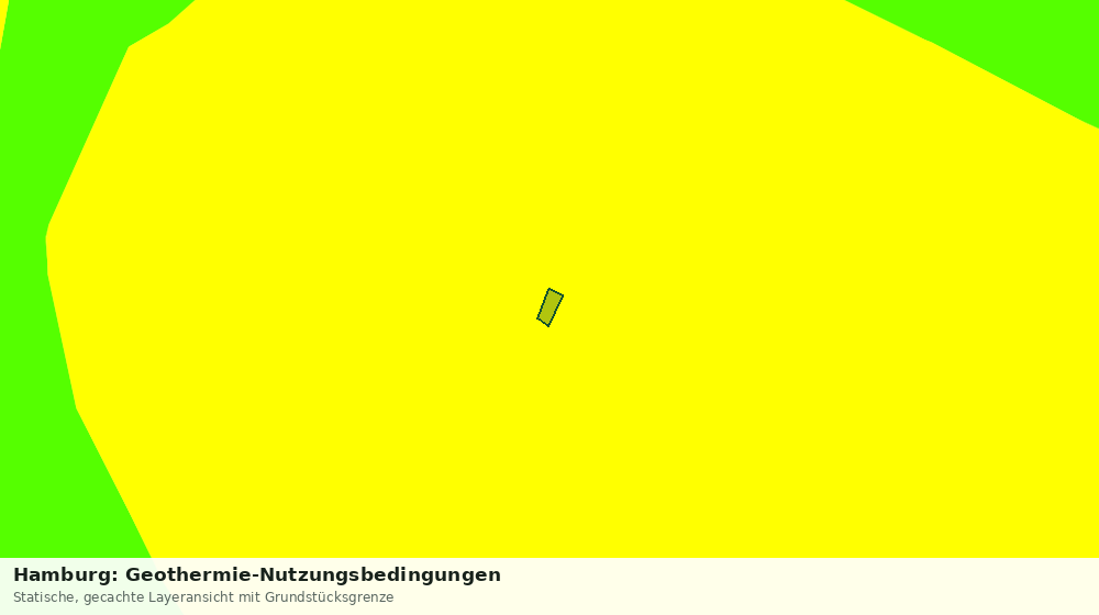 Statische Kartenansicht: Hamburg: Geothermie-Nutzungsbedingungen