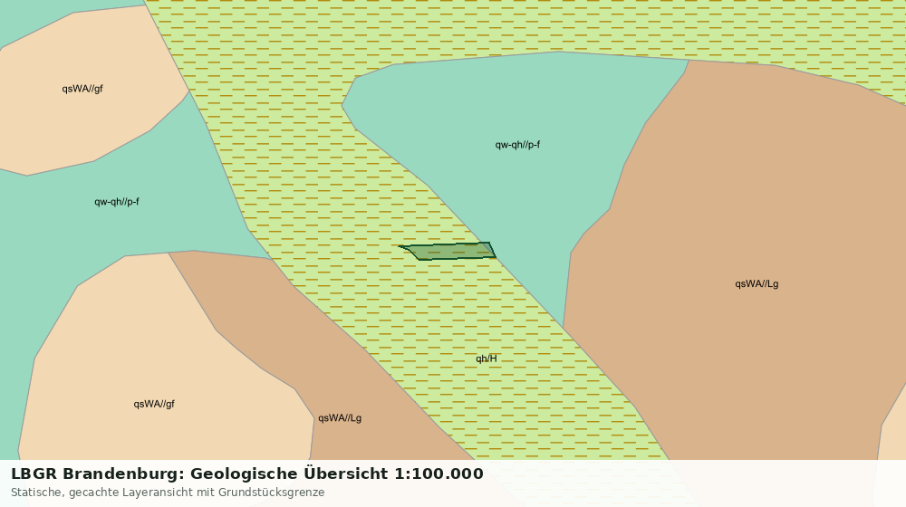Statische Kartenansicht: LBGR Brandenburg: Geologische Übersicht 1:100.000