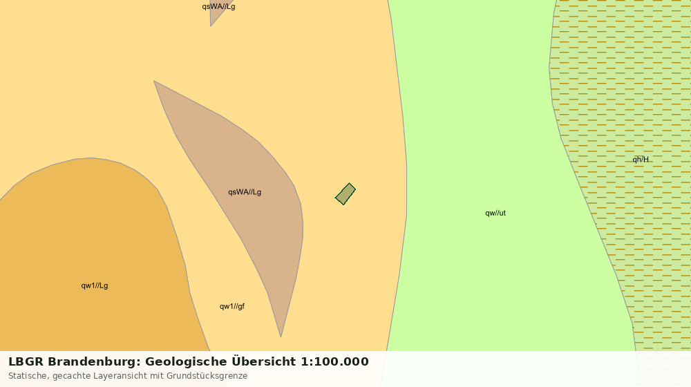 Statische Kartenansicht: LBGR Brandenburg: Geologische Übersicht 1:100.000