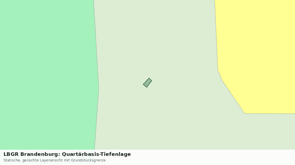 Statische Kartenansicht: LBGR Brandenburg: Quartärbasis-Tiefenlage