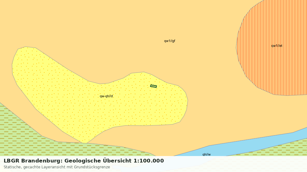 Statische Kartenansicht: LBGR Brandenburg: Geologische Übersicht 1:100.000