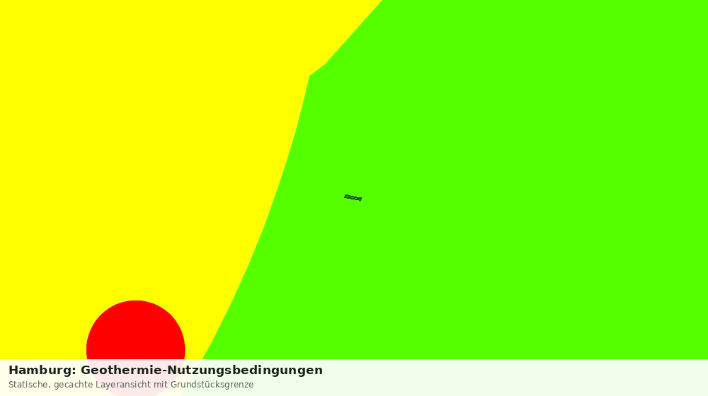 Statische Kartenansicht: Hamburg: Geothermie-Nutzungsbedingungen