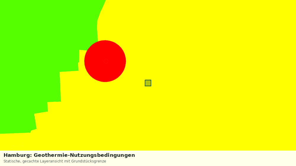 Statische Kartenansicht: Hamburg: Geothermie-Nutzungsbedingungen
