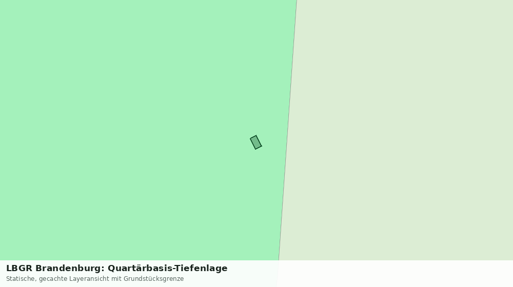 Statische Kartenansicht: LBGR Brandenburg: Quartärbasis-Tiefenlage