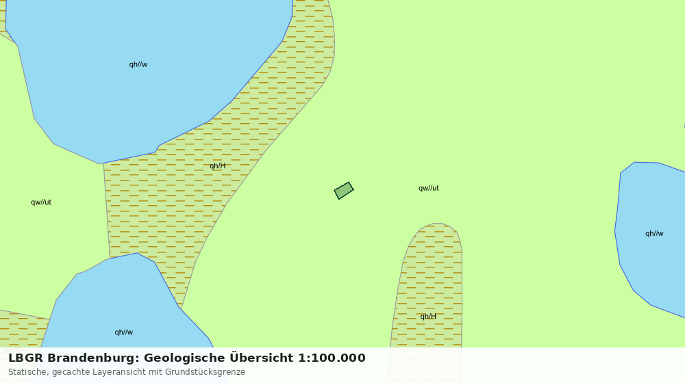 Statische Kartenansicht: LBGR Brandenburg: Geologische Übersicht 1:100.000