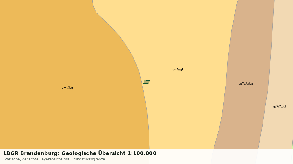 Statische Kartenansicht: LBGR Brandenburg: Geologische Übersicht 1:100.000