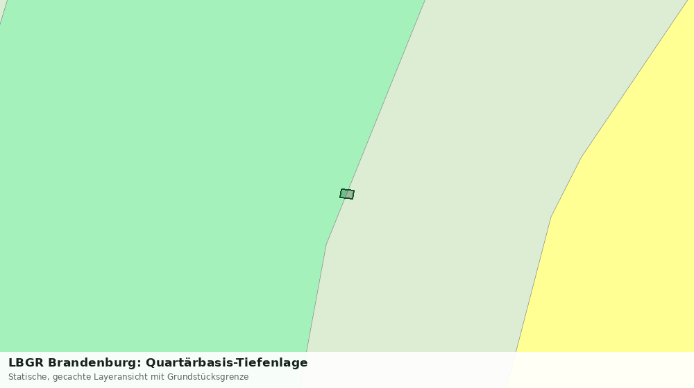 Statische Kartenansicht: LBGR Brandenburg: Quartärbasis-Tiefenlage