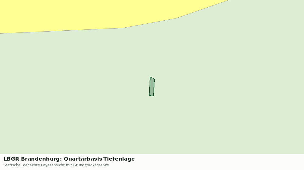 Statische Kartenansicht: LBGR Brandenburg: Quartärbasis-Tiefenlage