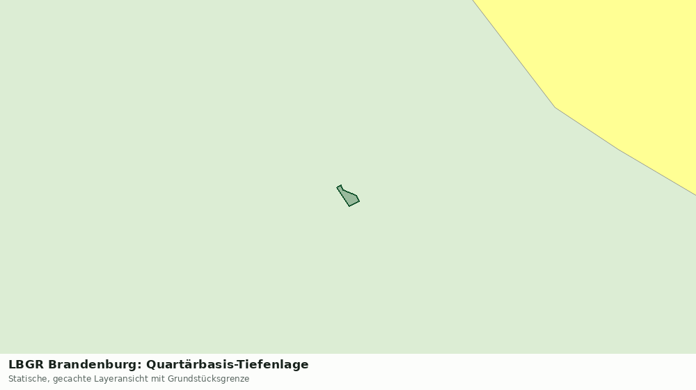 Statische Kartenansicht: LBGR Brandenburg: Quartärbasis-Tiefenlage