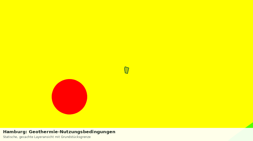 Statische Kartenansicht: Hamburg: Geothermie-Nutzungsbedingungen