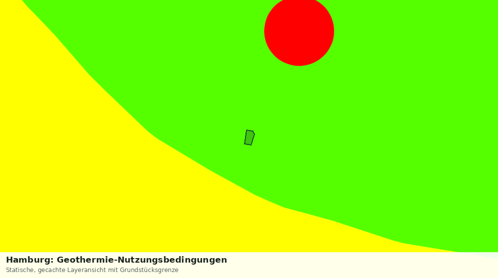 Statische Kartenansicht: Hamburg: Geothermie-Nutzungsbedingungen
