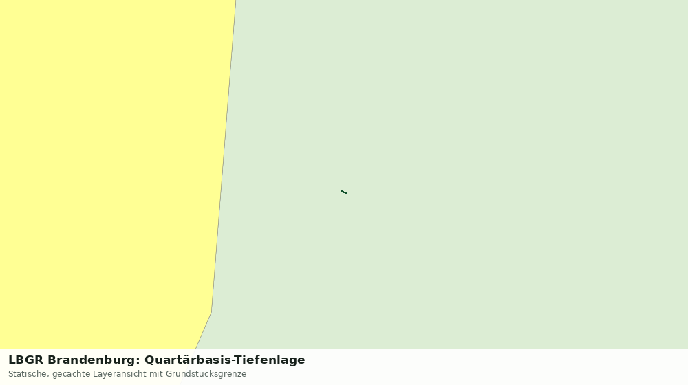 Statische Kartenansicht: LBGR Brandenburg: Quartärbasis-Tiefenlage