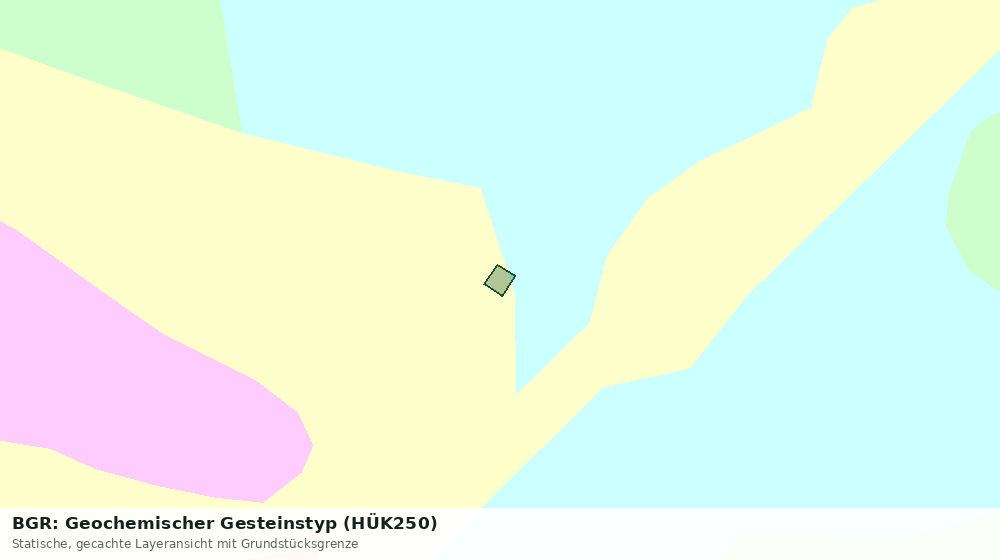 Statische Kartenansicht: BGR: Geochemischer Gesteinstyp (HÜK250)