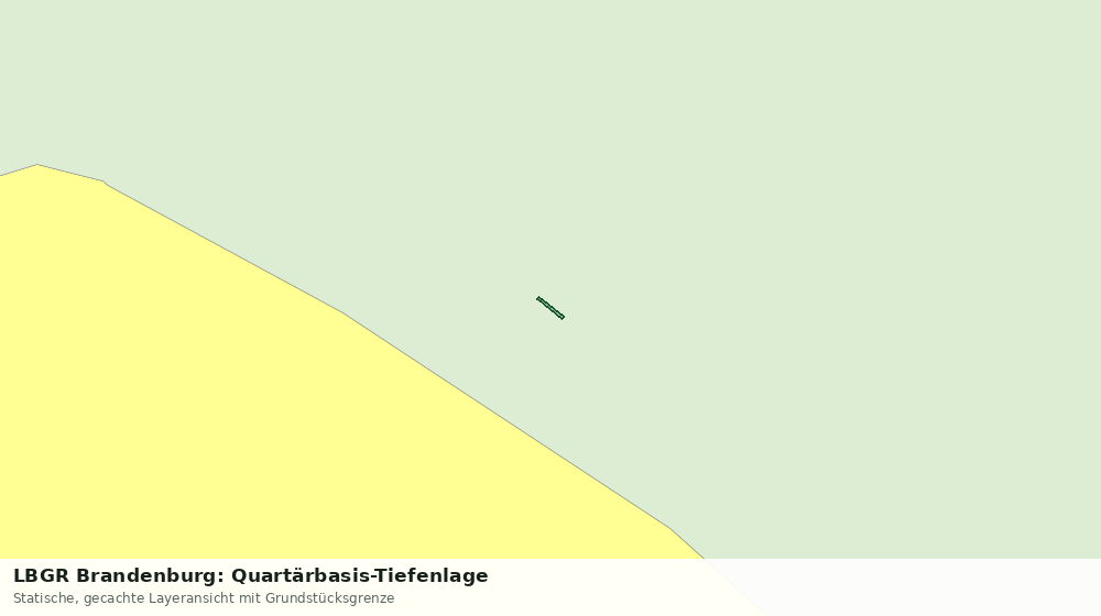 Statische Kartenansicht: LBGR Brandenburg: Quartärbasis-Tiefenlage